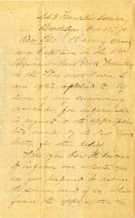 Letter to the New York State Comptroller from Addison Farnsworth