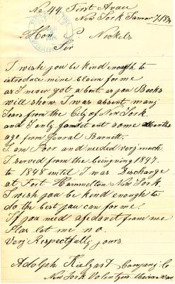 Letter to P. Nickels from Adolph Kielgast