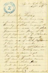 Letter to New York State Comptroller Nelson K. Hopkins from Maurice Mack