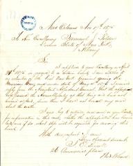 Letter to New York State Governor from James E. Bissell