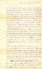 Application and affidavit to New York State Comptroller from Emile Loeven