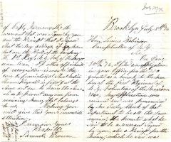 Letter to New York State Comptroller Lucius Robinson from Samuel Brown