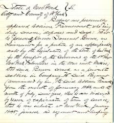 Affidavit from A. Farmsworth for Samuel Brown