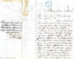 Letter to the New York State Governor from Samuel Brown