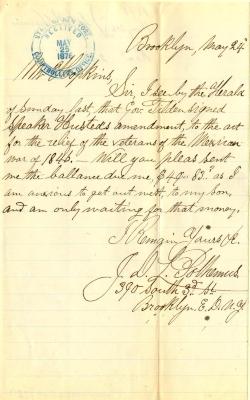 Letter to New York State Comptroller N.K. Hopkins from Jason D.L. Polhemus