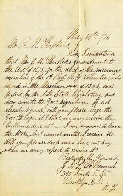 Letter to New York State Comptroller N.K. Hopkins from Jason D.L. Polhemus
