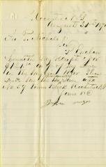Letter to New York State Comptroller A.P. Nichols from John Noyes
