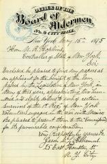 Letter to New York State Comptroller N.K. Hopkins from Jason D.L. Polhemus