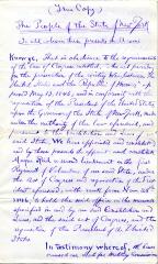 Copy of military papers for veteran Mayne Reid