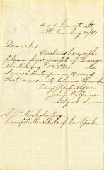 Letter to New York State Comptroller A.P. Nichols for Thomas Martin