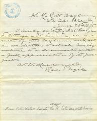 Certificate indicating insanity for George F. Stringer