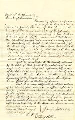 Affidavit to the New York State Comptroller from Jarvis Streeter