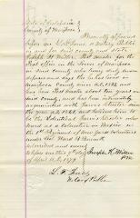 Affidavit from Mariposa County, California for Jarvis Streeter