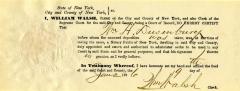 Affidavit to the New York State Comptroller for Edward Tenny