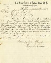 Letter to New York State Assemblyman Edward Gallagher from George Emerson