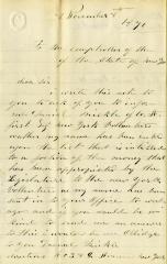 Letter to the New York State Comptroller from Daniel Mickle
