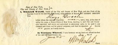 Affidavits from New York County for Charles Wiley
