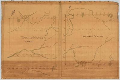 Map of Townships No. 27 (Tiviotdale) and No. 28, in Essex County (Totten and Crossfields Purchase). Map #235