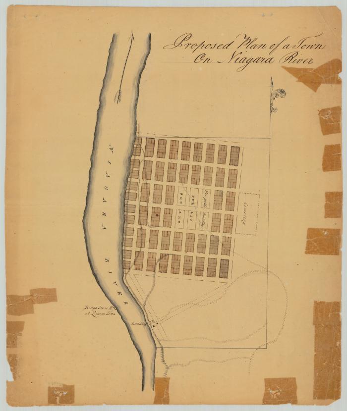 Proposed Town on Niagara river. Map #791