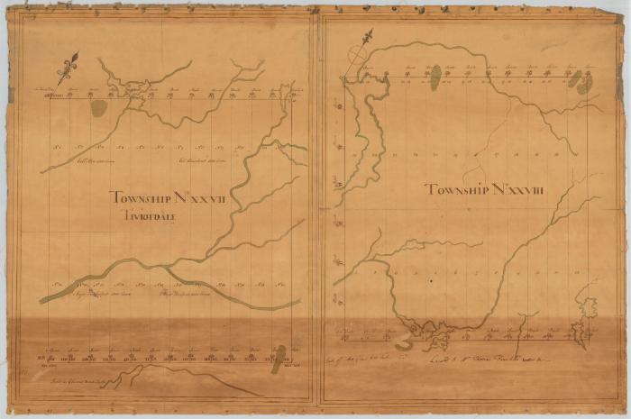 Map of Townships No. 27 (Tiviotdale) and No. 28, in Essex County (Totten and Crossfields Purchase). Map #235