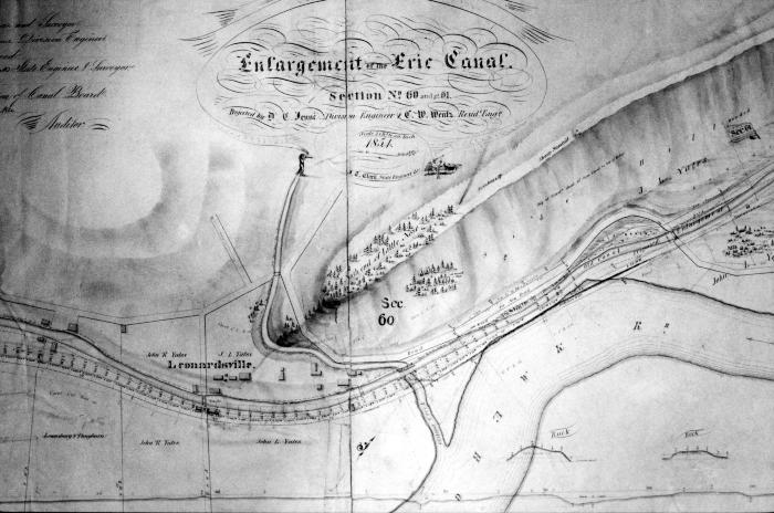 Erie Canal.  Stucture Map and Plan Books