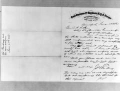 Civil War. Letter from a Colonel to Future President Gen. Chester A. Arthur.