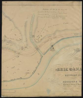 Map showing the Erie Canal in Rotterdam, part 1 of 2