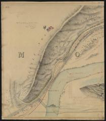 Map showing the Erie Canal in Montgomery County "The Noses", part 1 of 2