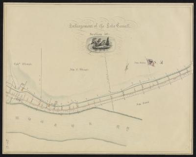 Map showing the Erie Canal Section 50