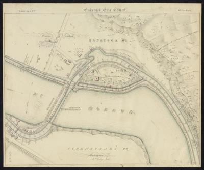 Map showing the Erie Canal Lock 21 Upper Mohawk Aqueduct