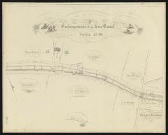 Map showing the Erie Canal Sections 55-56