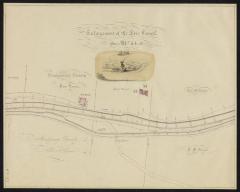 Map showing the Erie Canal Sections 54-55