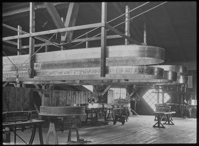 Several Large Band Saws in Storage