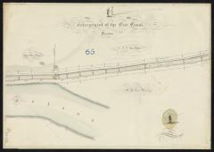 Map showing the Erie Canal