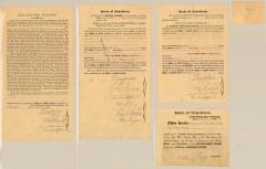 Certificate authenticating Erie Canal Survey map and field notes 