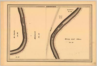 Erie Canal Survey, Amherst showing Curtis and Hitchcock