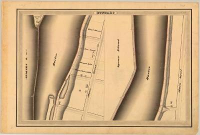 Erie Canal Survey, Buffalo showing Main Street and Harbor