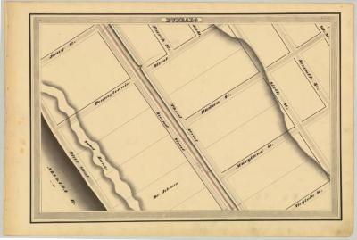 Erie Canal Survey, Buffalo showing 2nd and 3rd Street