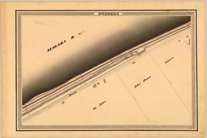 Erie Canal Survey, Buffalo showing St. John and Foster