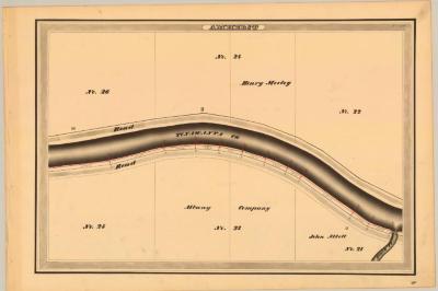 Erie Canal Survey, Amherst showing Tonawanta Creek and Black Creek