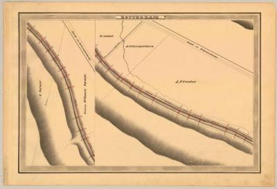 Erie Canal Survey, Rotterdam showing Swart and Veeder 