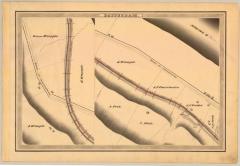 Erie Canal Survey, Rotterdam showing two views of Canal and Road to Schenectady 