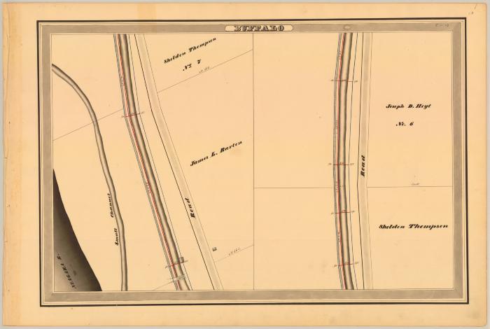 Erie Canal Survey, Buffalo showing Barton and Hoyt