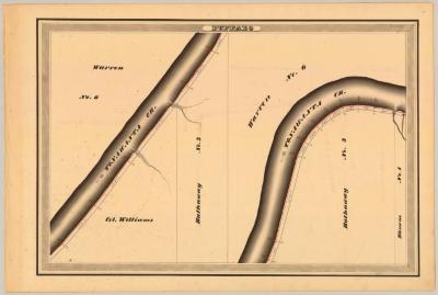 Erie Canal Survey, Buffalo showing two views of the Tonawanta Creek