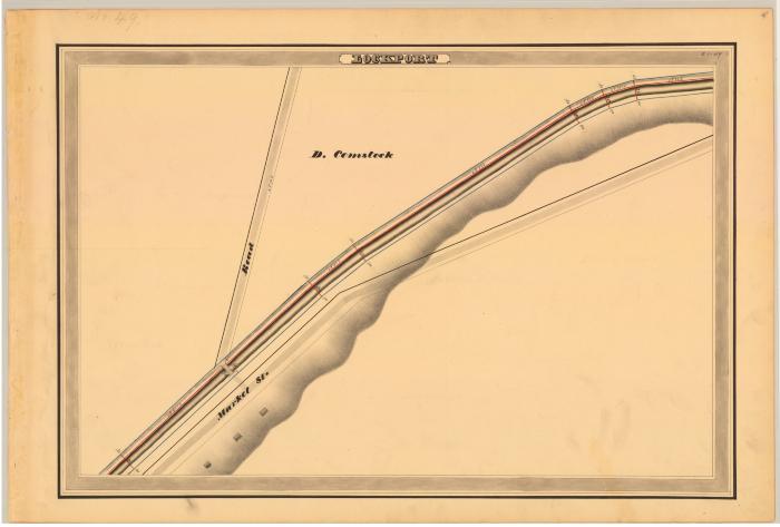 Erie Canal Survey, Lockport showing Market Street