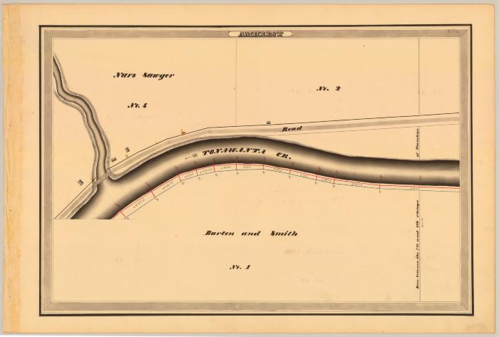 Erie Canal Survey, Amherst showing Tonawanta Creek.