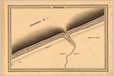 Erie Canal Survey, Buffalo showing Niagara River and Osborn