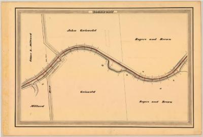 Erie Canal Survey, Lockport showing Rogers and Brown