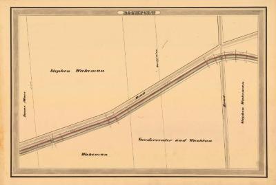 Erie Canal Survey, Lockport showing Vanderventer and Washbun