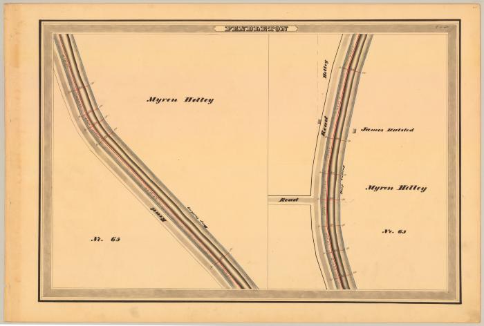 Erie Canal Survey, Pendleton showing Holley and Halsted.